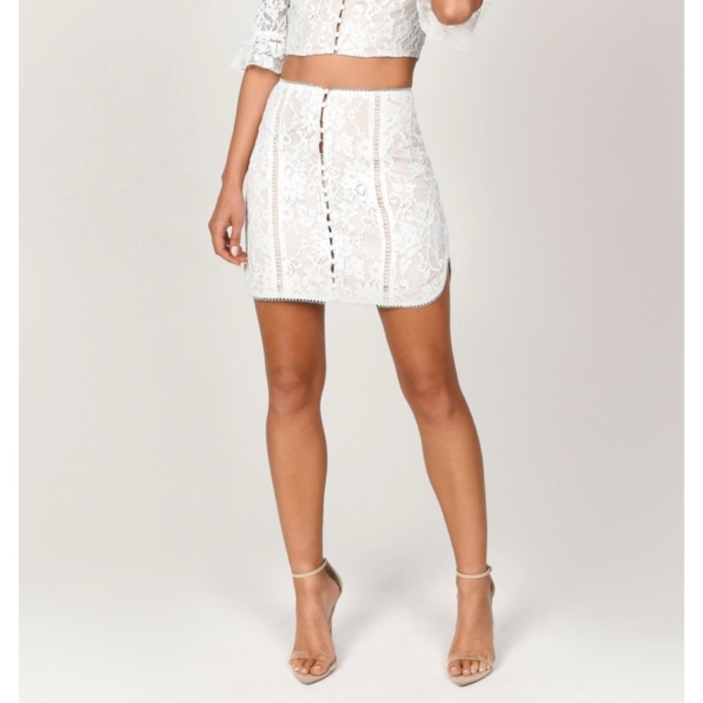 COPY - Tobi’s White Lace Skirt